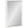 imageKate and Laurel Makenna Traditional Rectangular Ornate Wall Mirror 18 x 24 Black Beaded Vintage Rectangle Vanity Mirror for Use as Bathroom Mirror for Over Sink or Refined Entryway MirrorWhite