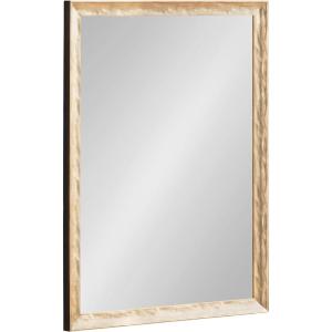 imageKate and Laurel Illiona Transitional Rectangle Wall Mirror 24 x 36 Gold Modern Glam Rectangular Statement Mirror with Metallic Finish and Textured FrameGold