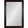 imageKate and Laurel Aberdeen Traditional Framed Rectangle Bathroom Vanity MirrorBrown