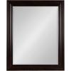 imageKate and Laurel Aberdeen Traditional Framed Rectangle Bathroom Vanity MirrorBrown