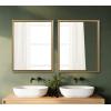 imageKate and Laurel Colette Traditional Framed Rectangle Bathroom Vanity Mirror 26 x 38 Gold Classic Rectangular Bathroom Mirror for Over Sink or for Use as Entryway or Living Room DecorGold