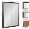 imageKate and Laurel Colette Traditional Framed Rectangle Bathroom Vanity Mirror 26 x 38 Gold Classic Rectangular Bathroom Mirror for Over Sink or for Use as Entryway or Living Room DecorPewter