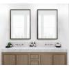 imageKate and Laurel Colette Traditional Framed Rectangle Bathroom Vanity Mirror 26 x 38 Gold Classic Rectangular Bathroom Mirror for Over Sink or for Use as Entryway or Living Room DecorPewter