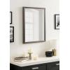 imageKate and Laurel Colette Traditional Framed Rectangle Bathroom Vanity Mirror 26 x 38 Gold Classic Rectangular Bathroom Mirror for Over Sink or for Use as Entryway or Living Room DecorPewter