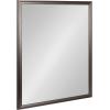 imageKate and Laurel Colette Traditional Framed Rectangle Bathroom Vanity Mirror 26 x 38 Gold Classic Rectangular Bathroom Mirror for Over Sink or for Use as Entryway or Living Room DecorPewter