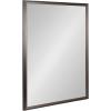imageKate and Laurel Colette Traditional Framed Rectangle Bathroom Vanity Mirror 26 x 38 Gold Classic Rectangular Bathroom Mirror for Over Sink or for Use as Entryway or Living Room DecorPewter