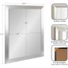 imageKate and Laurel Cressna Traditional Framed Rectangle Bathroom Vanity Mirror314L x 254W
