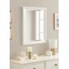 imageKate and Laurel Kalla Traditional Framed Rectangle Bathroom Vanity Mirror 22 x 28 White Rectangular Beveled Bathroom Mirror for Over Sink or for Use as Entryway or Living Room Decor