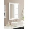 imageKate and Laurel Kalla Traditional Framed Rectangle Bathroom Vanity Mirror 26 x 32 White Rectangular Beveled Bathroom Mirror for Over Sink or for Use as Entryway or Living Room Decor