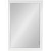 imageKate and Laurel Kalla Traditional Framed Rectangle Bathroom Vanity Mirror 28 x 40 White Rectangular Large Beveled Bathroom Mirror for Over Sink or for Use as Entryway or Living Room Decor