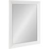 imageKate and Laurel Kalla Traditional Framed Rectangle Bathroom Vanity Mirror 22 x 28 White Rectangular Beveled Bathroom Mirror for Over Sink or for Use as Entryway or Living Room Decor