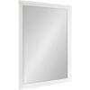 imageKate and Laurel Kalla Traditional Framed Rectangle Bathroom Vanity Mirror 28 x 40 White Rectangular Large Beveled Bathroom Mirror for Over Sink or for Use as Entryway or Living Room Decor