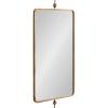 imageKate and Laurel Kasota Traditional Metal Rectangle Wall Mirror 20 x 41 Antique Gold Vintage Tall Bathroom Mirror for Over Sink or for Use as Versatile Entryway or Bedroom Wall Decor