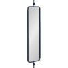 imageKate and Laurel Kasota Traditional Slim Panel Wall Mirror 9 x 36 Navy Blue Vintage Tall Mirror for Use as Versatile Entryway or Bedroom Wall Decor
