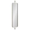 imageKate and Laurel Kasota Traditional Slim Panel Wall Mirror 9 x 36 Silver Vintage Tall Mirror for Use as Versatile Entryway or Bedroom Wall Decor