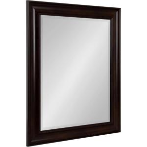 imageKate and Laurel Aberdeen Traditional Framed Rectangle Bathroom Vanity MirrorBrown