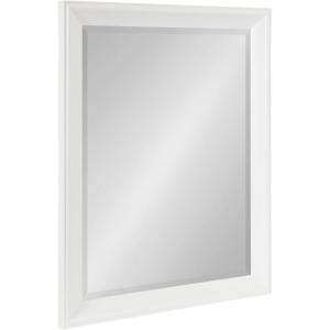 imageKate and Laurel Kalla Traditional Framed Rectangle Bathroom Vanity Mirror 22 x 28 White Rectangular Beveled Bathroom Mirror for Over Sink or for Use as Entryway or Living Room Decor