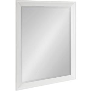 imageKate and Laurel Kalla Traditional Framed Rectangle Bathroom Vanity Mirror 26 x 32 White Rectangular Beveled Bathroom Mirror for Over Sink or for Use as Entryway or Living Room Decor