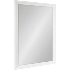 imageKate and Laurel Kalla Traditional Framed Rectangle Bathroom Vanity Mirror 28 x 40 White Rectangular Large Beveled Bathroom Mirror for Over Sink or for Use as Entryway or Living Room Decor