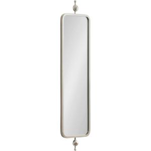 imageKate and Laurel Kasota Traditional Slim Panel Wall Mirror 9 x 36 Silver Vintage Tall Mirror for Use as Versatile Entryway or Bedroom Wall Decor