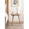 imageKate and Laurel Conan Modern Oval Mango Wood Side Table 22 x 14 x 22 Natural Wood MidCentury Capsule End Table with Tapered Dowel Legs for Use as Bedroom Nightstand or Indoor Plant Stand