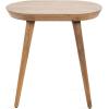 imageKate and Laurel Conan Modern Oval Mango Wood Side Table 22 x 14 x 22 Natural Wood MidCentury Capsule End Table with Tapered Dowel Legs for Use as Bedroom Nightstand or Indoor Plant Stand
