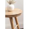 imageKate and Laurel Conan Modern Oval Mango Wood Side Table 22 x 14 x 22 Natural Wood MidCentury Capsule End Table with Tapered Dowel Legs for Use as Bedroom Nightstand or Indoor Plant Stand