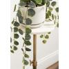 imageKate and Laurel Engles Traditional AdjustableHeight Pedestal Side Table 14 x 14 x 30 Black Marble and Antique Brass Vintage Round End Table for Use as Indoor Plant Stand with Authentic Marble TopGold
