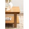 imageKate and Laurel Foxford Modern Tiered Rectangle Coffee Table 36 x 20 x 19 Black Transitional Rectangular TwoTier Living Room Table with Storage Shelf and Resilient Wood ConstructionNatural