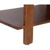 imageKate and Laurel Foxford Modern Tiered Rectangle Coffee Table 36 x 20 x 19 Black Transitional Rectangular TwoTier Living Room Table with Storage Shelf and Resilient Wood ConstructionWalnut Brown