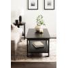imageKate and Laurel Foxford Modern Tiered Rectangle Coffee Table 36 x 20 x 19 Black Transitional Rectangular TwoTier Living Room Table with Storage Shelf and Resilient Wood ConstructionBlack