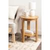 imageKate and Laurel Foxford Tiered Round Side Table 16 x 16 x 23 Walnut Brown Transitional TwoTier Circle Nightstand Table with Storage and Resilient Wood Construction for Bedroom DecorNatural