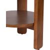 imageKate and Laurel Foxford Tiered Round Side Table 16 x 16 x 23 Walnut Brown Transitional TwoTier Circle Nightstand Table with Storage and Resilient Wood Construction for Bedroom DecorWalnut Brown