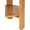 imageKate and Laurel Foxford Tiered Round Side Table 16 x 16 x 23 Walnut Brown Transitional TwoTier Circle Nightstand Table with Storage and Resilient Wood Construction for Bedroom DecorNatural