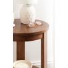 imageKate and Laurel Foxford Tiered Round Side Table 16 x 16 x 23 Walnut Brown Transitional TwoTier Circle Nightstand Table with Storage and Resilient Wood Construction for Bedroom DecorWalnut Brown