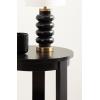 imageKate and Laurel Foxford Tiered Round Side Table 16 x 16 x 23 Walnut Brown Transitional TwoTier Circle Nightstand Table with Storage and Resilient Wood Construction for Bedroom DecorBlack