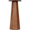 imageKate and Laurel Hemingson Modern Mango Wood Round Drink Table 10 x 10 x 22 Natural Wood MidCentury Circle Pedestal Table for Use as Bedroom Nightstand Indoor Plant Stand or Living Room AccentWalnut Brown