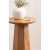 imageKate and Laurel Hemingson Modern Mango Wood Round Drink Table 10 x 10 x 22 Natural Wood MidCentury Circle Pedestal Table for Use as Bedroom Nightstand Indoor Plant Stand or Living Room AccentNatural