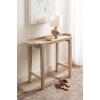 imageKate and Laurel Jovie Modern Scalloped Rectangle Wooden Console Table 38 x 14 x 30 Light Natural Transitional Decorative Entryway Table with Scalloped Tabletop Shape for Entry Decor OptionNatural