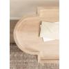 imageKate and Laurel Jovie Modern Scalloped Rectangle Wooden Console Table 38 x 14 x 30 Light Natural Transitional Decorative Entryway Table with Scalloped Tabletop Shape for Entry Decor OptionNatural