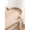 imageKate and Laurel Jovie Modern Scalloped Rectangle Wooden Console Table 38 x 14 x 30 Light Natural Transitional Decorative Entryway Table with Scalloped Tabletop Shape for Entry Decor OptionNatural
