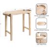imageKate and Laurel Jovie Modern Scalloped Rectangle Wooden Console Table 38 x 14 x 30 Light Natural Transitional Decorative Entryway Table with Scalloped Tabletop Shape for Entry Decor OptionNatural