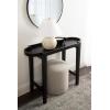 imageKate and Laurel Jovie Modern Scalloped Rectangle Wooden Console Table 38 x 14 x 30 Light Natural Transitional Decorative Entryway Table with Scalloped Tabletop Shape for Entry Decor OptionBlack