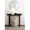 imageKate and Laurel Jovie Modern Scalloped Rectangle Wooden Console Table 38 x 14 x 30 Light Natural Transitional Decorative Entryway Table with Scalloped Tabletop Shape for Entry Decor OptionBlack