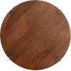 imageKate and Laurel Kroscove Modern Geometric Mango Wood Round Side Table 18 x 18 x 24 Walnut Brown Transitional Wood End Table for Use as Bedroom Nightstand or Living Room Decor PieceWalnut Brown