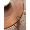 imageKate and Laurel Kroscove Modern Geometric Mango Wood Round Side Table 18 x 18 x 24 Walnut Brown Transitional Wood End Table for Use as Bedroom Nightstand or Living Room Decor PieceWalnut Brown
