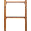 imageKate and Laurel Meridien Modern Wood Floating Side Table 18 x 12 x 24 Rustic Brown Contemporary Wooden Floating End Table for Use as Living Room Decor Accent or OverTheToilet Storage ShelfBrown