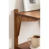 imageKate and Laurel Meridien Modern Wood Floating Side Table 18 x 12 x 24 Rustic Brown Contemporary Wooden Floating End Table for Use as Living Room Decor Accent or OverTheToilet Storage ShelfRustic Brown