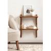 imageKate and Laurel Meridien Modern Wood Floating Side Table 18 x 12 x 24 Rustic Brown Contemporary Wooden Floating End Table for Use as Living Room Decor Accent or OverTheToilet Storage ShelfRustic Brown