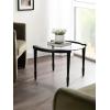 imageKate and Laurel Santoro Modern Floating Glass Round Coffee Table 28 x 26 x 18 Black Transitional Circle Living Room Table with Tempered Glass Tabletop and Mango Wood LegsBlack